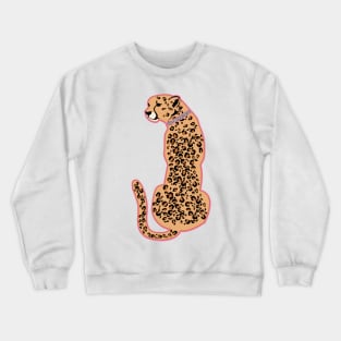 Girly Cheetah Crewneck Sweatshirt